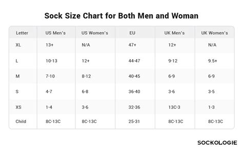 gucci sock size guide